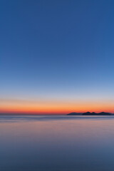 Fototapeta premium 山口県光市室積海岸からの夕暮れ