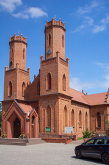 Obraz premium Saint Catherine of Alexandria Church, Krokowa, Poland