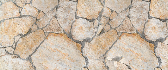 light beige stone texture, cobblestone mosaic tiles with lines