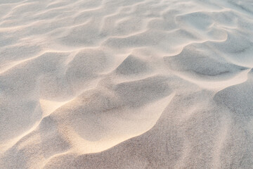 Fine sand texture in the dunes at sunset
