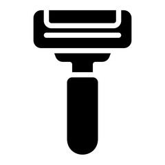 Shaving razor glyph icon