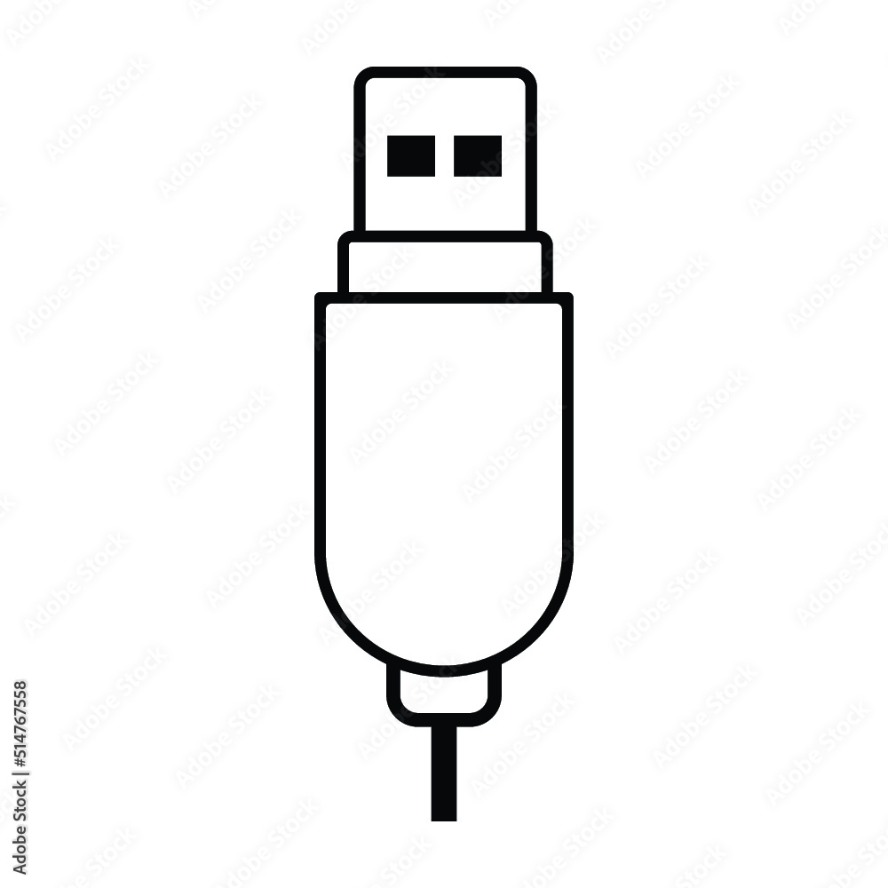 Sticker Charge, connection, connector, port, usb icon