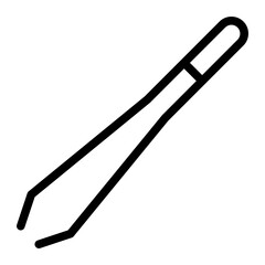 tweezers line icon