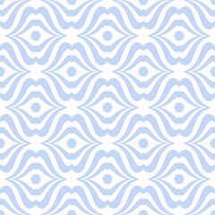 Abstract Seamless Blue and White Pattern and Texture.