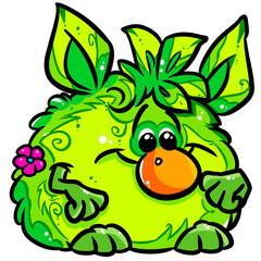 Troll fairy forest character cute kind clipart cartoon illustration
