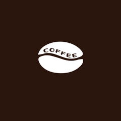 Creative Professional Trendy and Minimal COFFEE Logo Design in Brown and White Colors, COFFEE Icon Logo in Editable Vector Format