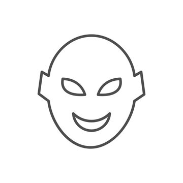 Monster Or Villain Line Outline Icon