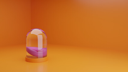3D object model,3D glasse object, 3d render, 3d illustration