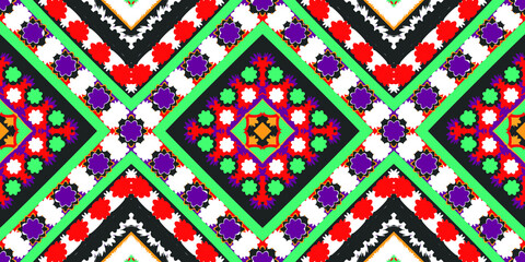 seamless ethnic pattern design.Geometric ethnic oriental ikat pattern traditional Design.ethnic oriental pattern,fabric,embroidery.Mexican pattern.merican pattern.latin african.indian fabric.Mexican