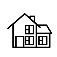house icon isolated on white