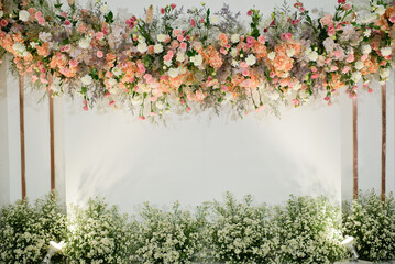 flower background, colorful background, fresh rose, backdrop wedding, bunch of flower

