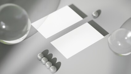 Mockup of Business Cards, template in business style