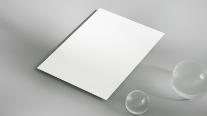 Mockup A4 paper,poster template in business style