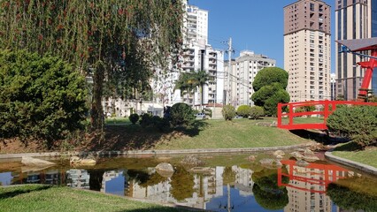 Japanese gardens at Sao Jose dos Campos. Sao Paulo state.
