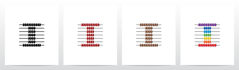 Abacus Forming Letter Logo Design I