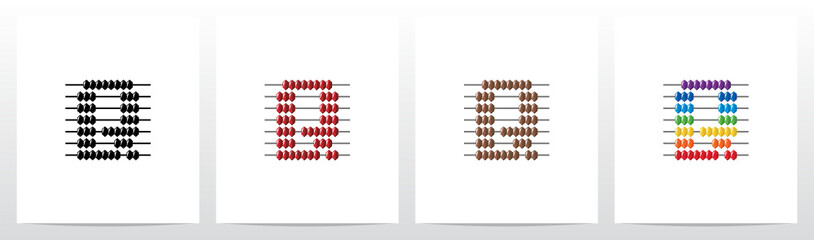 Abacus Forming Letter Logo Design Q