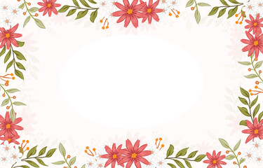 pink and white floral background