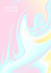 Fototapeta na wymiar Vector background, pastel colors pink yellow blue. Vector illustration of abstract waves. Background design for poster, flyer, cover, brochure.