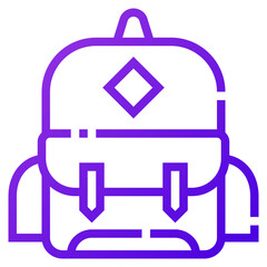 Obraz premium school bag icon illustration