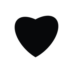 Heart icon. Isolated over white background. Love symbol.