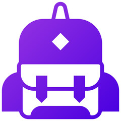 school bag icon illustration