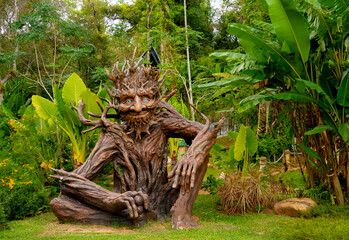 Luxury landscape design of the summer garden