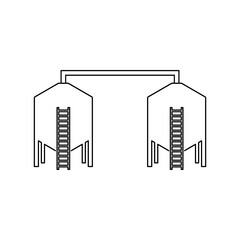 Silo icon isolated on white background