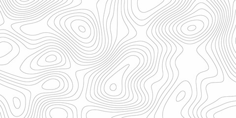 Fototapeta premium Abstract background with vector illustration of topographic line contour map, black-white design, Luxury black abstract line art, Topographic background and texture .Minimalistic wave concept.