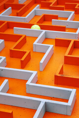maze for a ball on a flat board