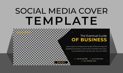 Creative Social Media Cover Design Template
