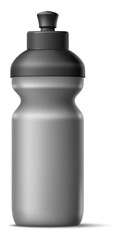 Plastic drink bottle mockup. Realistic liquid container