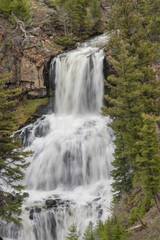 Upper section of Undine Falls, Yellowstone National Park