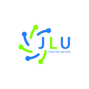 JLU logo design initial creative letter logo.JLU unique letter logo design.
JLU vector logo simple, elegant and luxurious,technology logo shape. 
