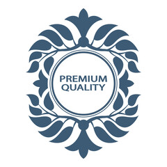 Vector premium quality stamp. Symbol quality.