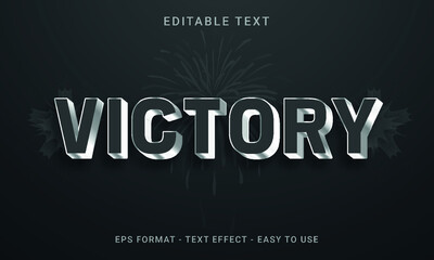 Victory 3D Text Effect