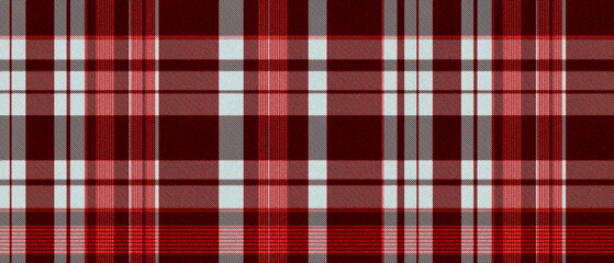 Red white plaid pattern in modern style and high quality knitted fabric