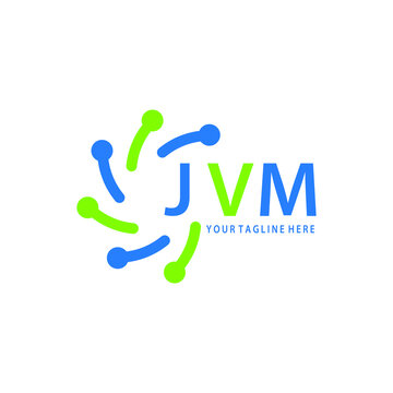 JVM logo design initial creative letter logo. JVM unique letter logo design. JVM vector logo simple, elegant and luxurious, technology logo shape. 