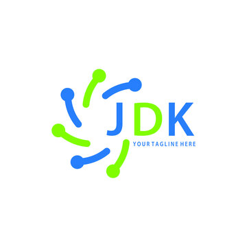 JDK logo design initial creative letter logo. JDK unique letter logo design. JDK vector logo simple, elegant and luxurious, technology logo shape. 