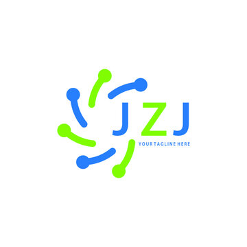 JZJ logo design initial creative letter logo. JZJ unique letter logo design. JZJ vector logo simple, elegant and luxurious, technology logo shape. 