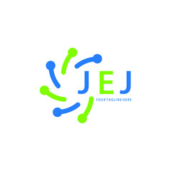 JEJ logo design initial creative letter logo. JEJ unique letter logo design. JEJ vector logo simple, elegant and luxurious, technology logo shape.  - obrazy, fototapety, plakaty