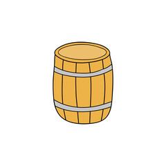 Doodle barrel icon.