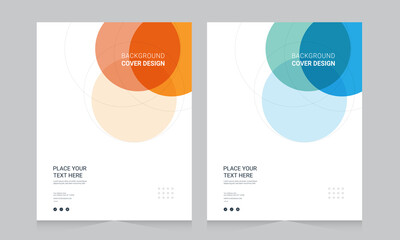 Cover design for annual report and business catalog, magazine, flyer or booklet. Brochure template layout. A4 cover vector EPS-10