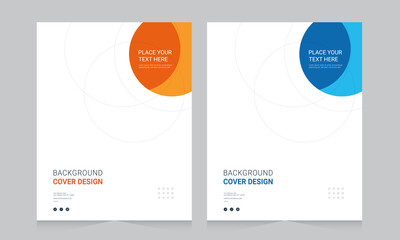 Cover design for annual report and business catalog, magazine, flyer or booklet. Brochure template layout. A4 cover vector EPS-10