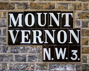 Mount Vernon in Hampstead, London, UK
