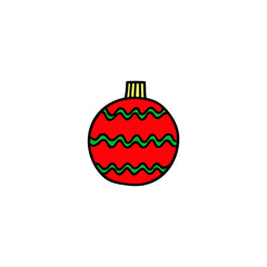 Doodle Christmas ball.