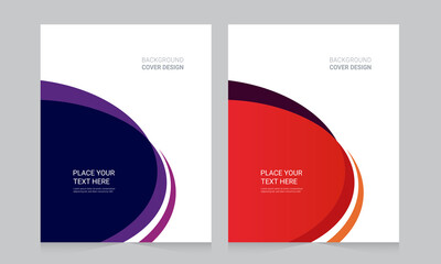 Cover design for annual report and business catalog, magazine, flyer or booklet. Brochure template layout. A4 cover vector EPS-10