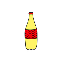 Doodle bottle of lemonade.