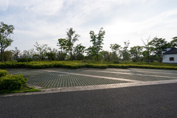 parking lot in City park