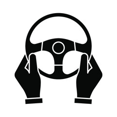 Steering wheel icon. Steering sign. vector illustration