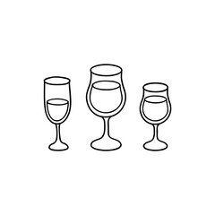 Doodle wine glasses.